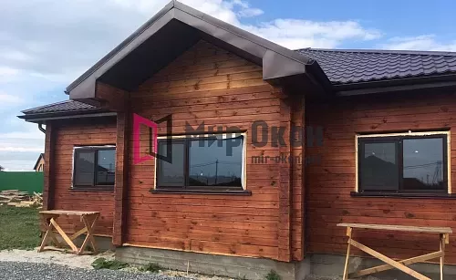 Установка коричневых пластиковых окон РЕХАУ  Установка коричневых пластиковых окон РЕХАУ
