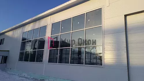 Фасадное остекление автомойки Фасадное остекление автомойки